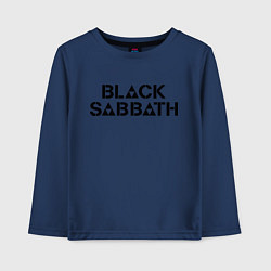 Лонгслив хлопковый детский Black Sabbath, цвет: тёмно-синий