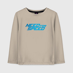 Лонгслив хлопковый детский Need for speed, цвет: миндальный