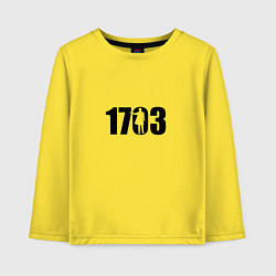 Лонгслив хлопковый детский 1703, цвет: желтый