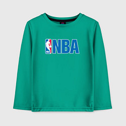 Лонгслив хлопковый детский NBA, цвет: зеленый