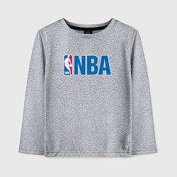 Лонгслив хлопковый детский NBA, цвет: меланж