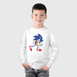 Лонгслив хлопковый детский Sonic the Hedgehog, цвет: белый — фото 2