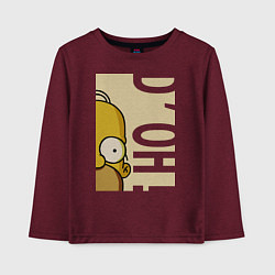 Детский лонгслив Homer Doh!