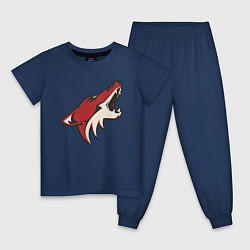 Пижама хлопковая детская Phoenix Coyotes, цвет: тёмно-синий