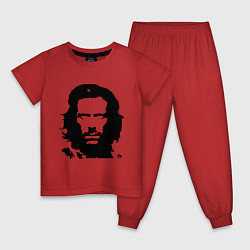 Пижама хлопковая детская Che House, цвет: красный