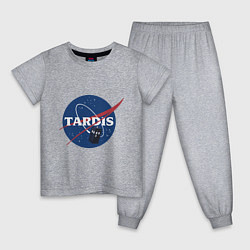 Пижама хлопковая детская Tardis NASA, цвет: меланж