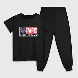 Пижама хлопковая детская Paris Saint-Germain - New collections, цвет: черный