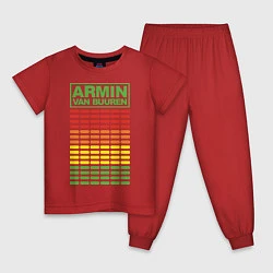 Пижама хлопковая детская Armin van Buuren: EQ, цвет: красный