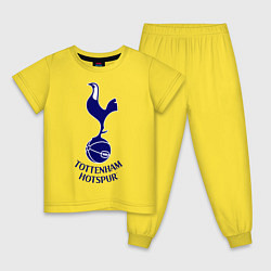 Пижама хлопковая детская Tottenham FC, цвет: желтый