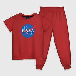Пижама хлопковая детская NASA: Masa цвета красный — фото 1
