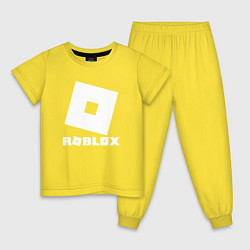 Пижама хлопковая детская ROBLOX, цвет: желтый