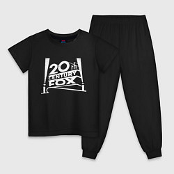 Пижама хлопковая детская 20th Century Fox, цвет: черный