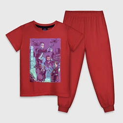 Пижама хлопковая детская DETROIT: BECOME HUMAN, цвет: красный