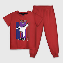 Детская пижама Id rather do karate