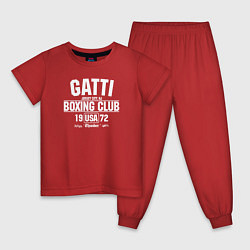 Пижама хлопковая детская Gatti Boxing Club, цвет: красный