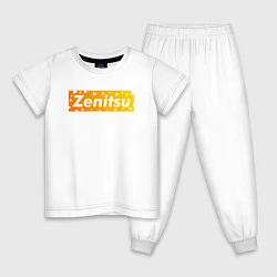 Пижама хлопковая детская ZENITSU, цвет: белый