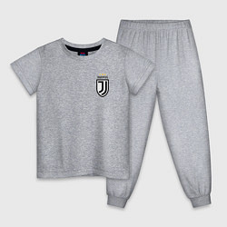 Пижама хлопковая детская JUVENTUS, цвет: меланж