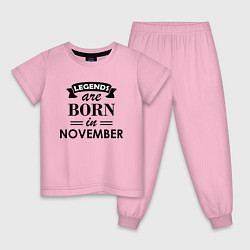 Детская пижама Legends are born in November