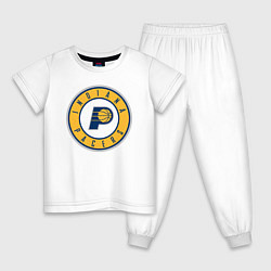 Пижама хлопковая детская Indiana Pacers 1, цвет: белый
