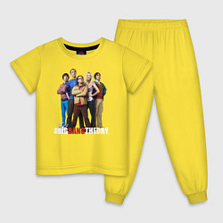 Пижама хлопковая детская Heroes of the Big Bang Theory, цвет: желтый