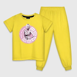 Пижама хлопковая детская Penny, цвет: желтый