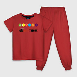 Пижама хлопковая детская Big Bang Theory, цвет: красный