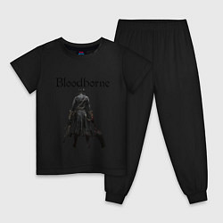 Пижама хлопковая детская Bloodborne цвета черный — фото 1