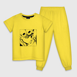 Пижама хлопковая детская JoJo’s Bizarre Adventure, цвет: желтый