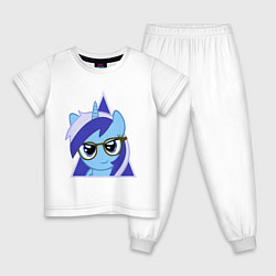 Пижама хлопковая детская Trixie hipster, цвет: белый