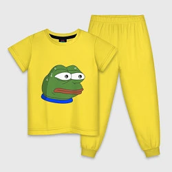 Пижама хлопковая детская Pepe MonkaS, цвет: желтый
