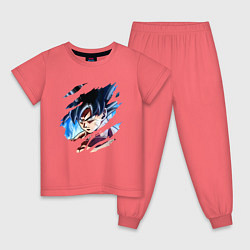 Пижама хлопковая детская Dragon Ball, цвет: коралловый