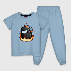 Детская пижама Among Us fire