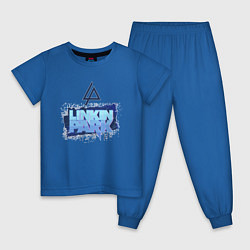 Пижама хлопковая детская Линкин Парк, цвет: синий