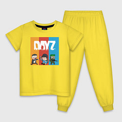 Пижама хлопковая детская DayZ ДэйЗи, цвет: желтый