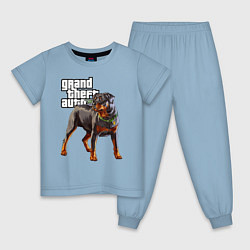 Детская пижама ЧОП - ротвейлер из GTA 5