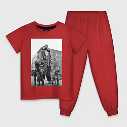 Пижама хлопковая детская Рэпер DMX, цвет: красный