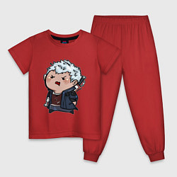 Пижама хлопковая детская Baby Nero, цвет: красный