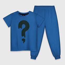 Пижама хлопковая детская Любимая футболка Зуса, цвет: синий