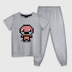 Пижама хлопковая детская Pixel isaac, цвет: меланж