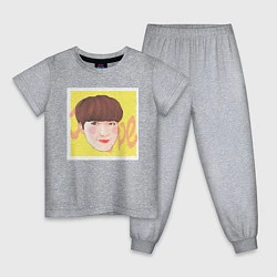 Пижама хлопковая детская Jung Hoseok, цвет: меланж