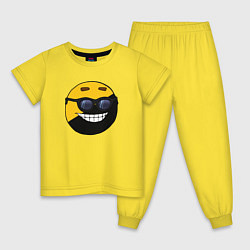 Пижама хлопковая детская Анкап, цвет: желтый