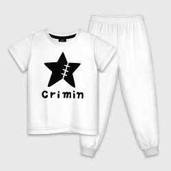 Пижама хлопковая детская Crimin бренд One Piece, цвет: белый