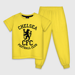 Пижама хлопковая детская Chelsea CFC, цвет: желтый
