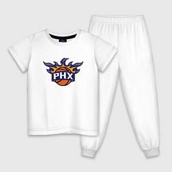 Пижама хлопковая детская Phoenix Suns, цвет: белый