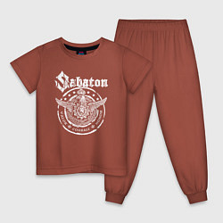 Детская пижама Белый логотип Sabaton