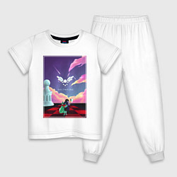 Пижама хлопковая детская Deltarune Vol 8, цвет: белый