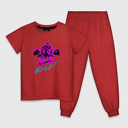 Пижама хлопковая детская Аркейн 06, цвет: красный