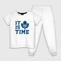 Пижама хлопковая детская It is Toronto Maple Leafs Time, Торонто Мейпл Лифс, цвет: белый