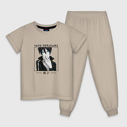 Пижама хлопковая детская Ято Yato, Noragami, цвет: миндальный