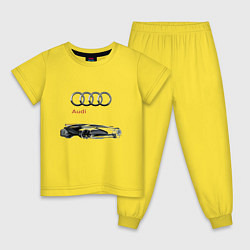 Пижама хлопковая детская Audi Concept Sketch, цвет: желтый